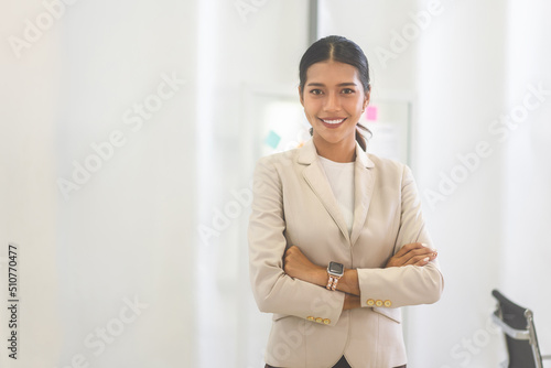 Fotografi Portrait of young adult southeast business asian woman