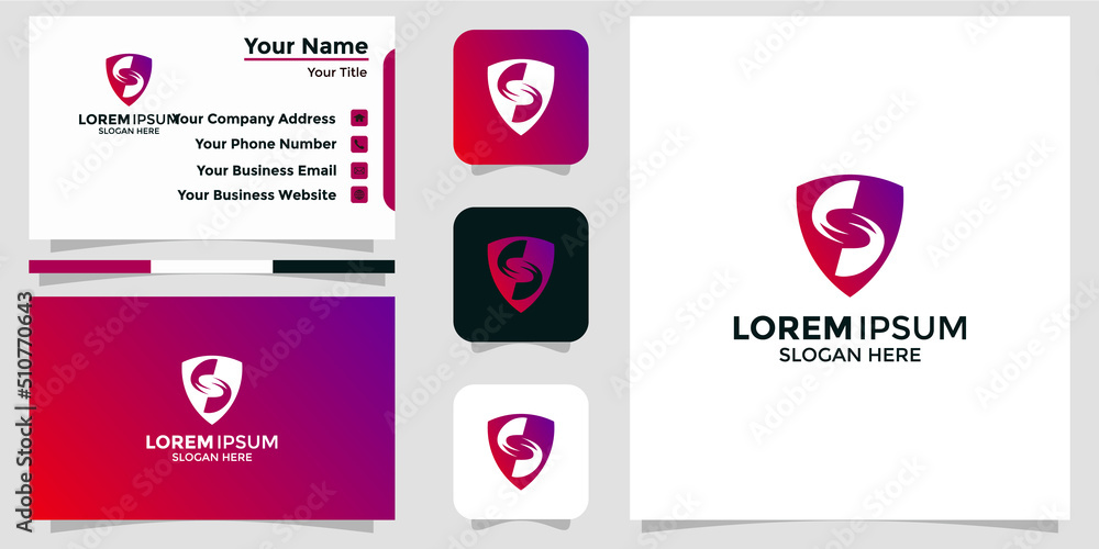shield design logo and branding card shield design logo and branding card