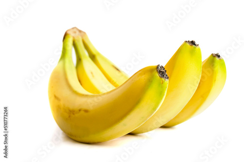 Bananas isolated on white background, bunch of bananas