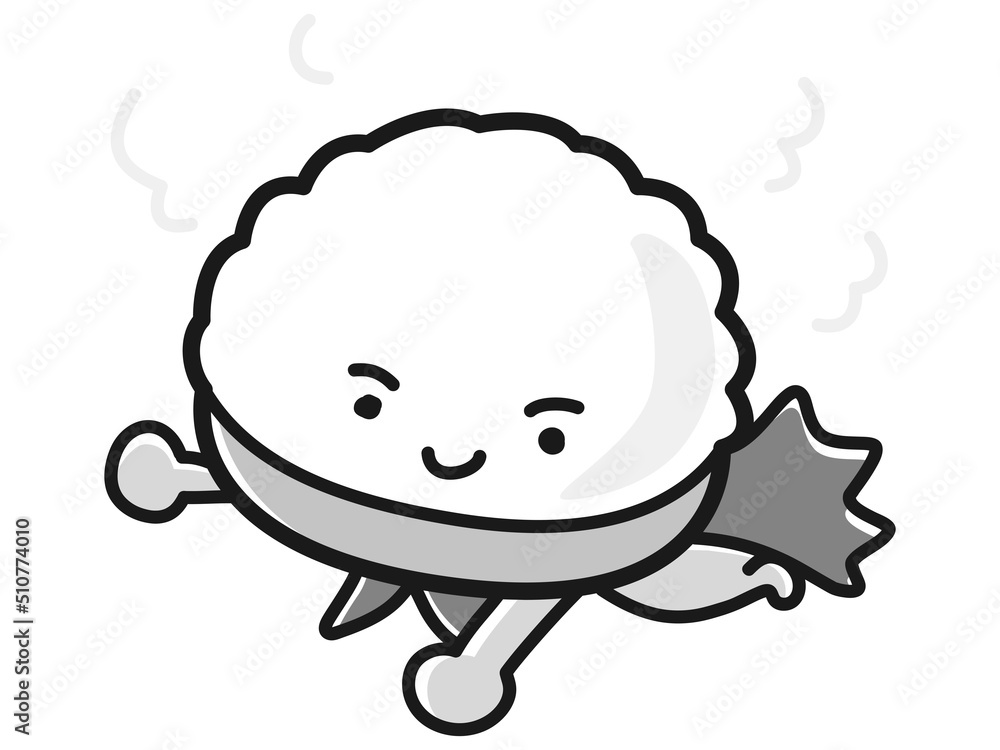 ごはんのキャラクターのイラスト ごはんのキャラクターのイラスト