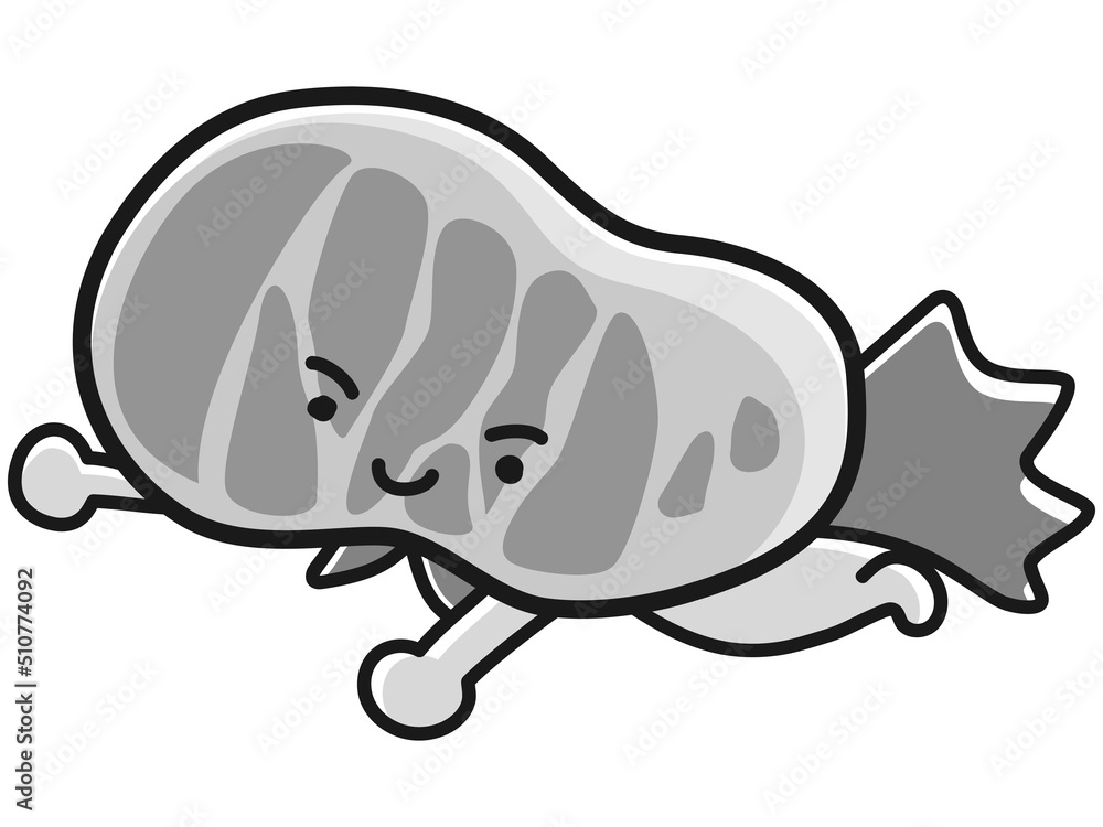 牛肉のキャタクターのイラスト 牛肉のキャタクターのイラスト