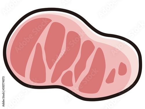 牛肉のキャタクターのイラスト