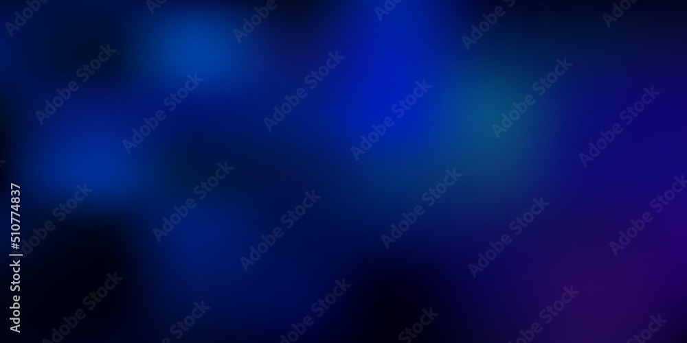Dark pink, blue vector abstract blur backdrop.