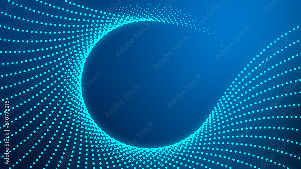 dots on circle on a blue background dots on circle on a blue background