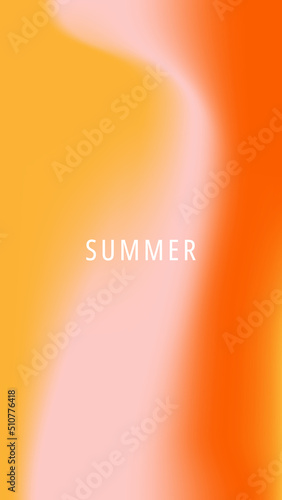 Abstract blurred gradient background. Summer theme. Vector illustration.