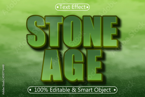 Stone Age Editable Text Effect 3 dimension Emboss Modern Style