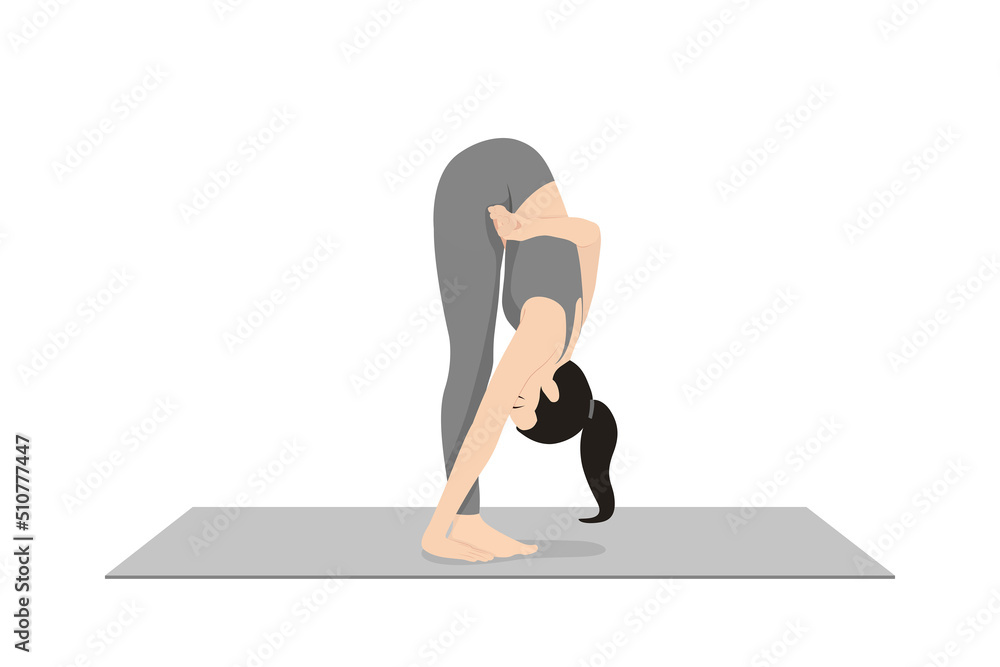 Rear View of Young Woman Sitting in Half Lotus Pose Stock Image - Image of  city, practice: 85745501