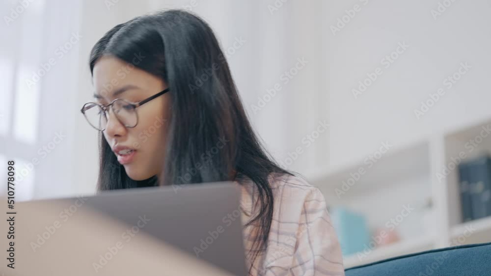 Female tutor having online video lesson with a student, distance education Female tutor having online video lesson with a student, distance education