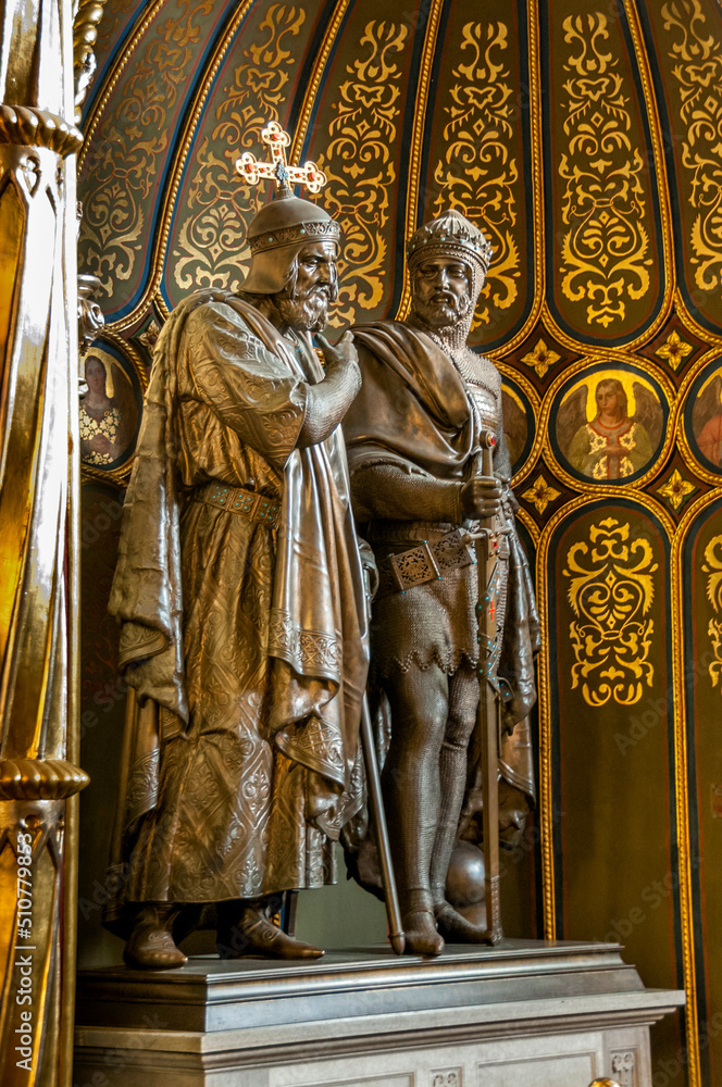 Golden Chapel in the Archcathedral Basilica of St. Apostles Peter and Paul. Poznan, Greater Poland Voivodeship, Poland.