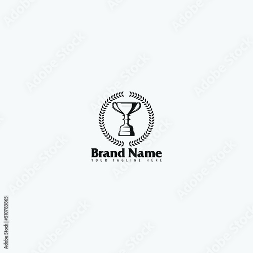 trophy logo vector