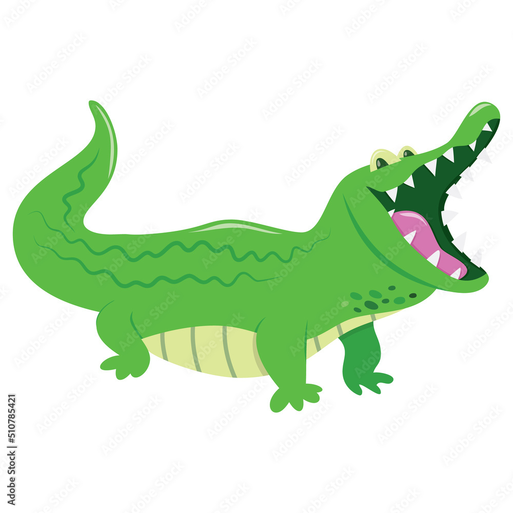Fototapeta premium Cartoon Crocodile