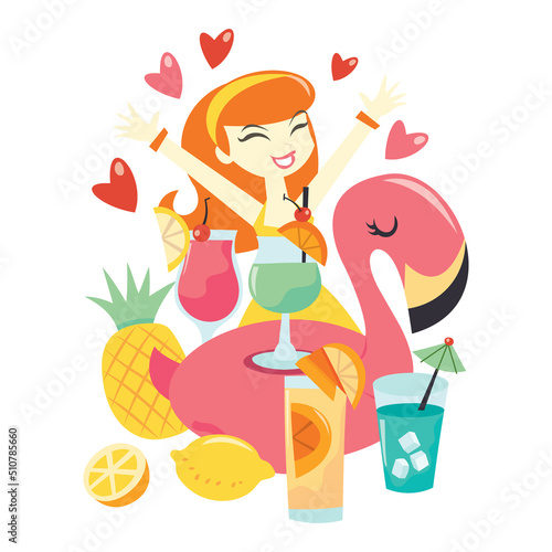 Summer Love Cocktail Pool Party