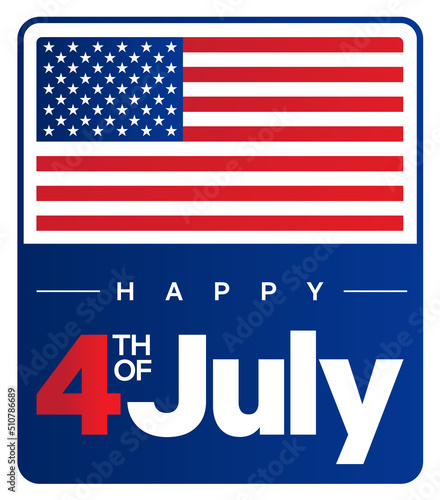 July 4th Independence Day celebration banners, posters