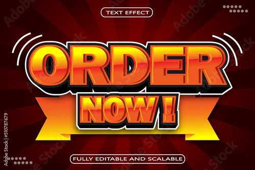 Order Now Editable Text Effect 3 Dimension Emboss Modern Style