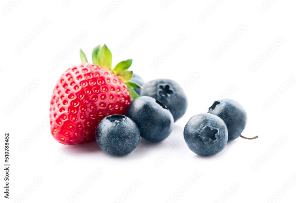 Strawberry and blueberry Strawberry and blueberry