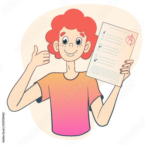 Childhood, education, study, success, as a concept.