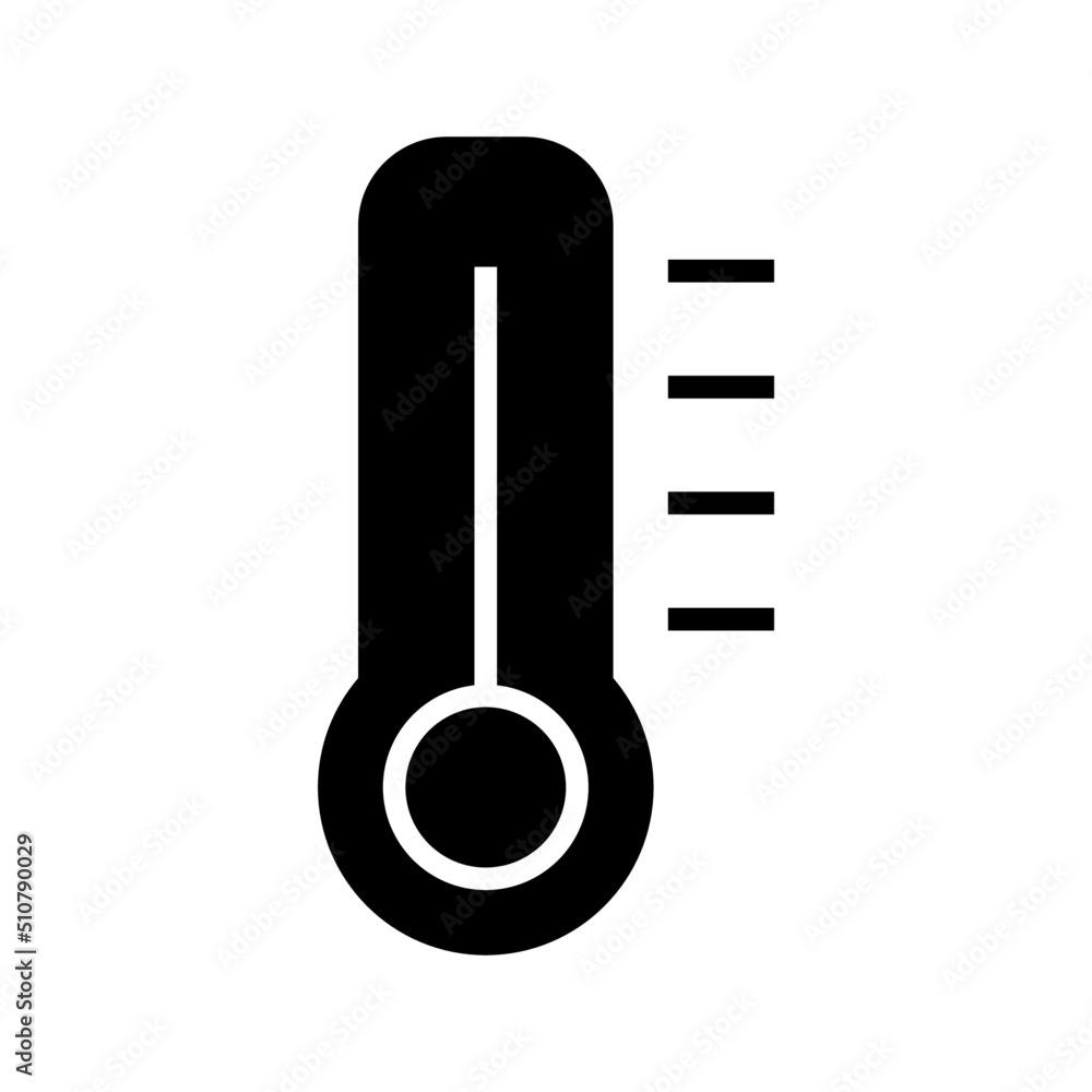 thermometer icon or logo isolated sign symbol vector illustration - high quality black style vector icons
