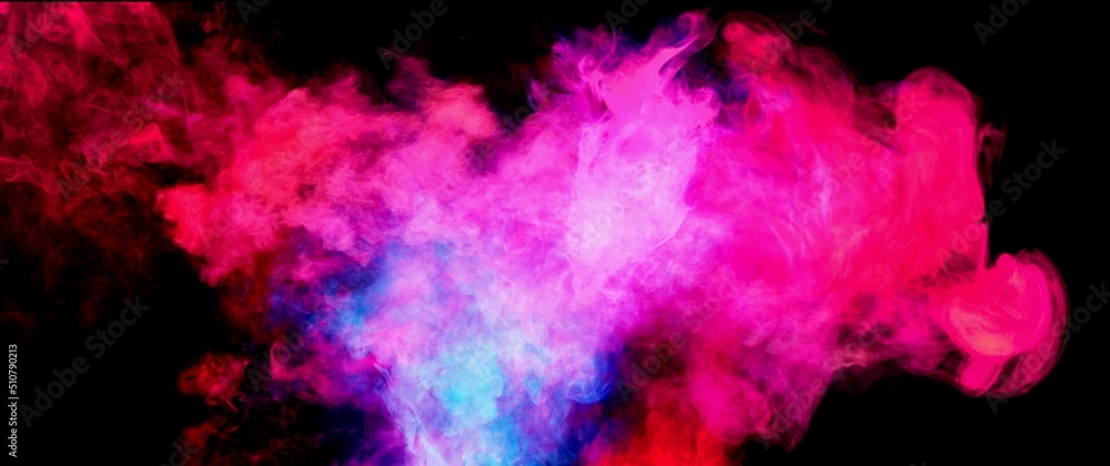 smoke abstract with black background 