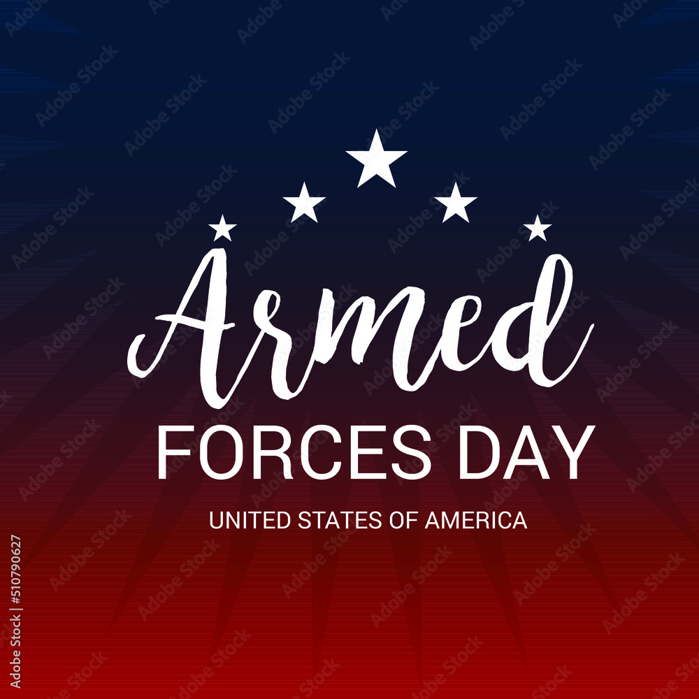 Obraz premium Vector illustration of Armed forces day.