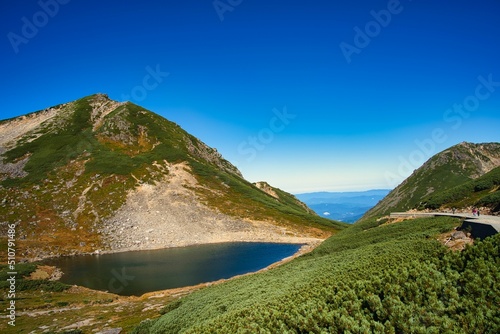 山の湖