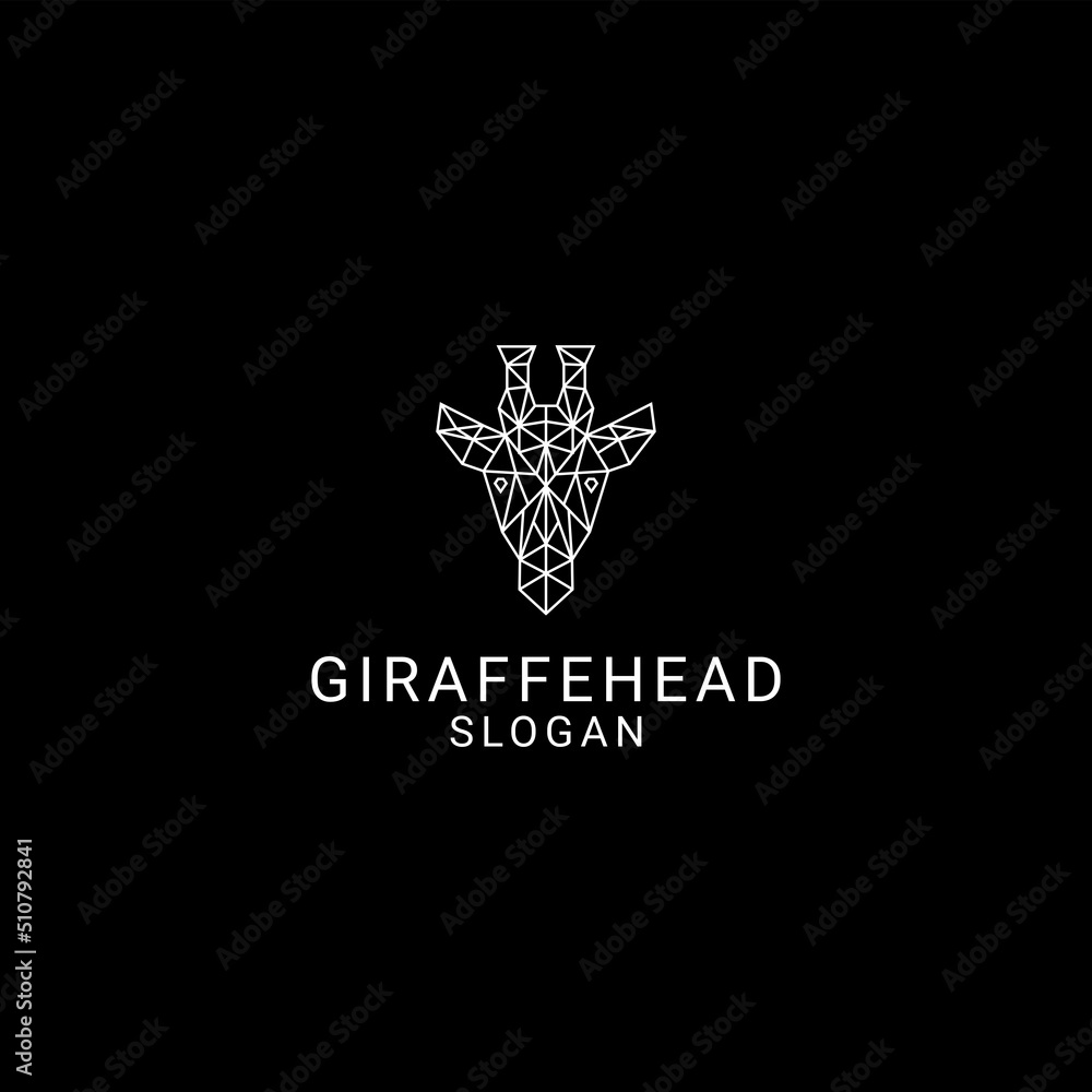 Giraffe head logo design icon template Giraffe head logo design icon template