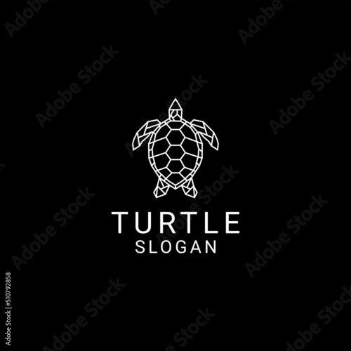 Turtle logo design icon template