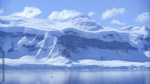 Wallpaper Mural Point Of View Snow On Mountains In Ocean Against Cloudy Sky - Patagonia, Argentina Torontodigital.ca