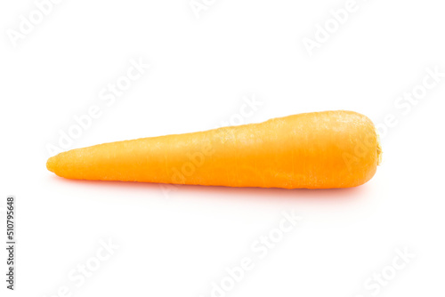 Fresh carrot isolated on white background. Food and healthcare concept
