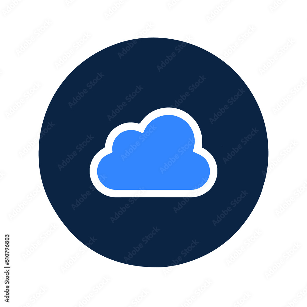 Cloud computing or download icon Cloud computing or download icon