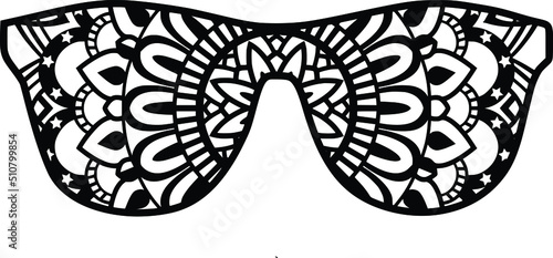 Mandala design. You can change the color and size of the design. Will fit well as a design on a shirt or in your shadow box. You can also use laser cutters like Cricut, Glowforge