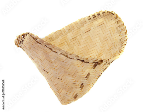 earthenwere steamer on white background