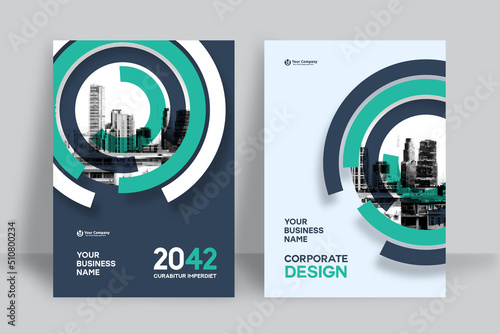 City Background Business Book Cover Design Template