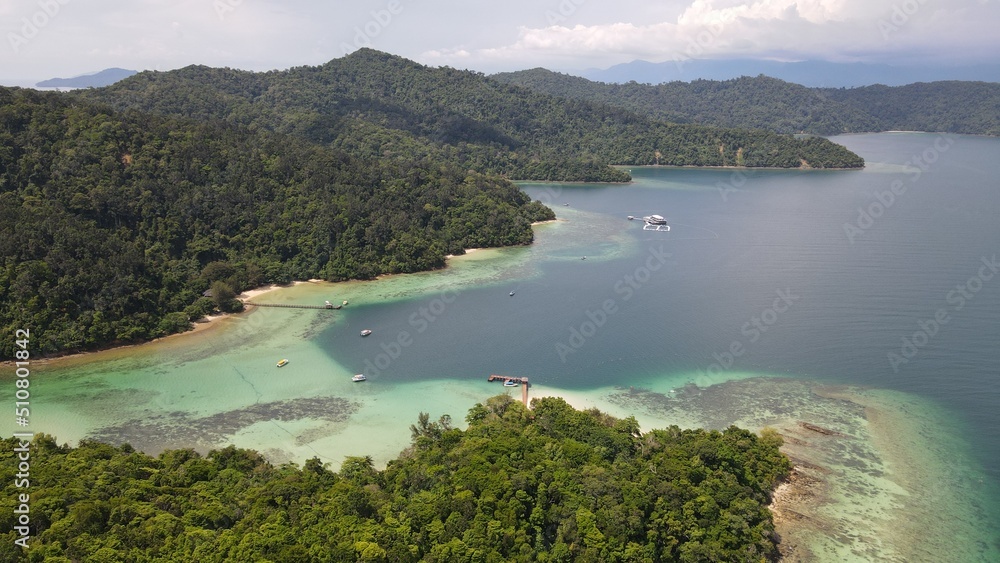 Aerial View of The Manukan, Mamutik and Sapi Islands of Kota Kinabalu, Sabah Malaysia Aerial View of The Manukan, Mamutik and Sapi Islands of Kota Kinabalu, Sabah Malaysia