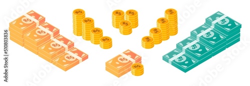 Brazilian Real Money and Coin Bundle Set