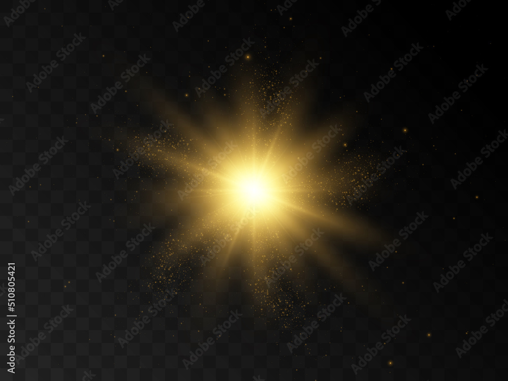 Flash of light, a star on a transparent background.Sun, summer. light sunlight png. Light burst of light png. vector Flash of light, a star on a transparent background.Sun, summer. light sunlight png. Light burst of light png. vector