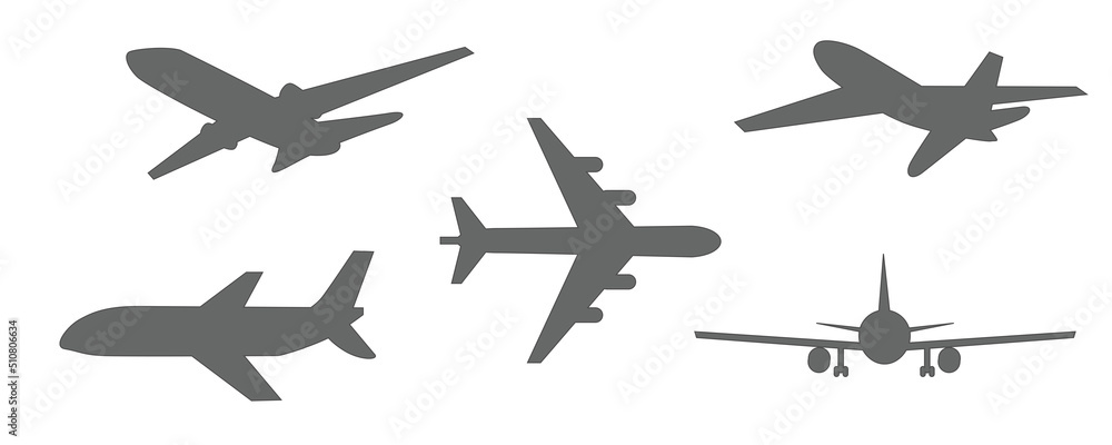 飛行機シルエット 飛行機シルエット