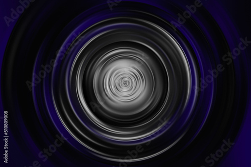 Circular metallic background of gray an blue color