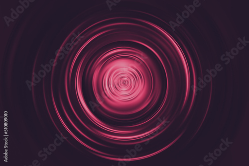 Circular metallic background of red color