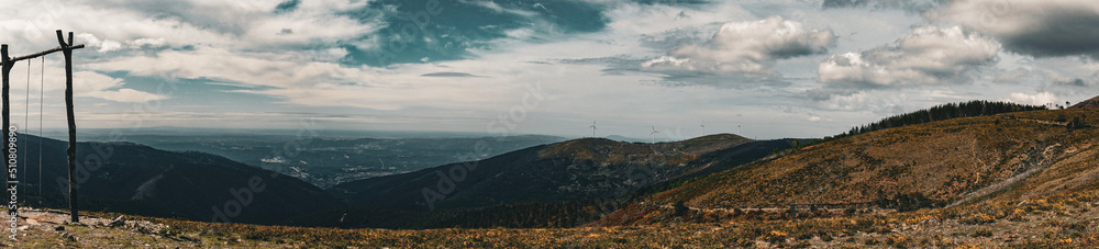 panorama of the mountains - Lousã
