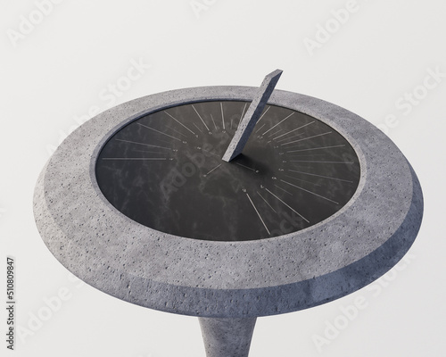 Round Modern Sundial Stand