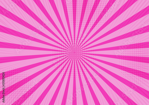 pink sun burst pattern background vector graphics. art vector illustration.