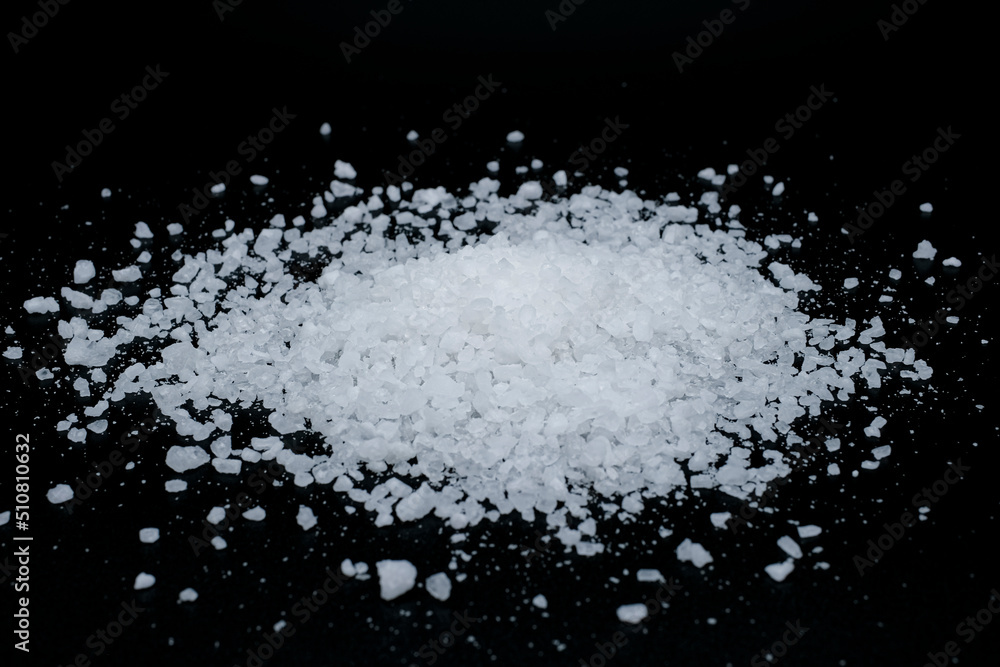 Kitchen salt grain,cooking ingredient, unhealty hypertensive eating,sodium chloride