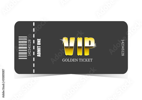 Isolated ticket VIP