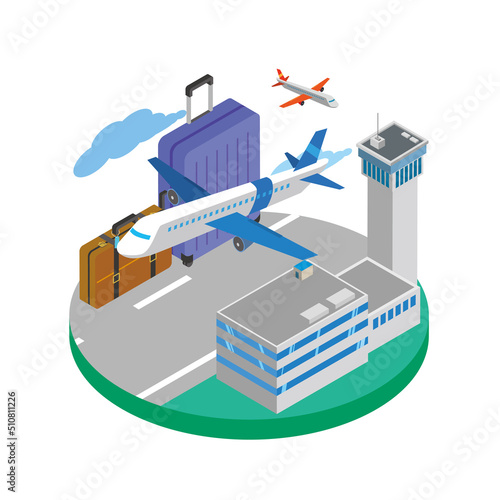 航空産業のイメージイラスト