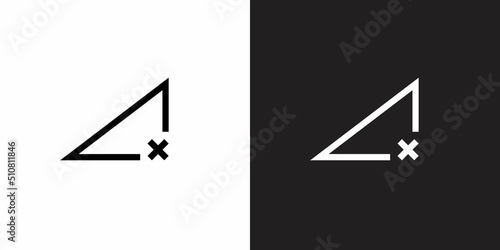No signal, disconnected network icon vector in modern style