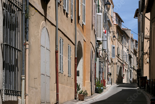 Quiet street in Marseille, France