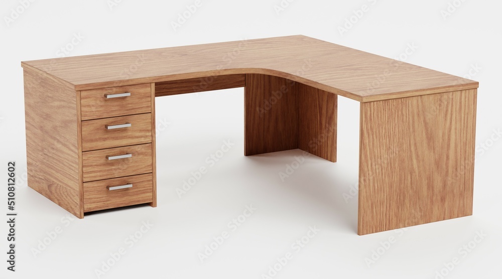 Realistic 3D Render of PC Table Realistic 3D Render of PC Table