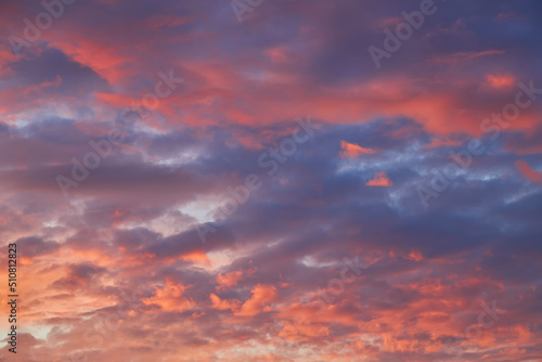 Panorama sunset sky for background or sunrise sky and cloud