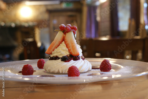 strawberry meringue dessert