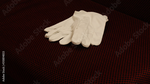 WHITE FREEMASONS GLOVES
